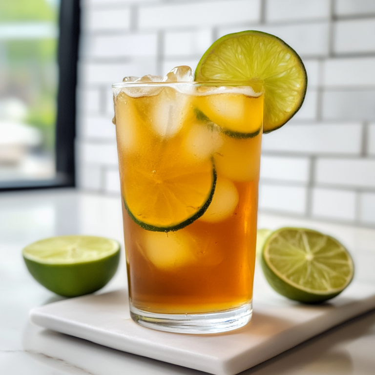 Sweet Lime Iced Tea