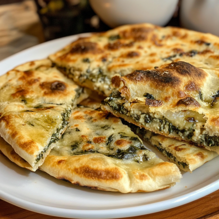 Spinach Stuffed Flatbread